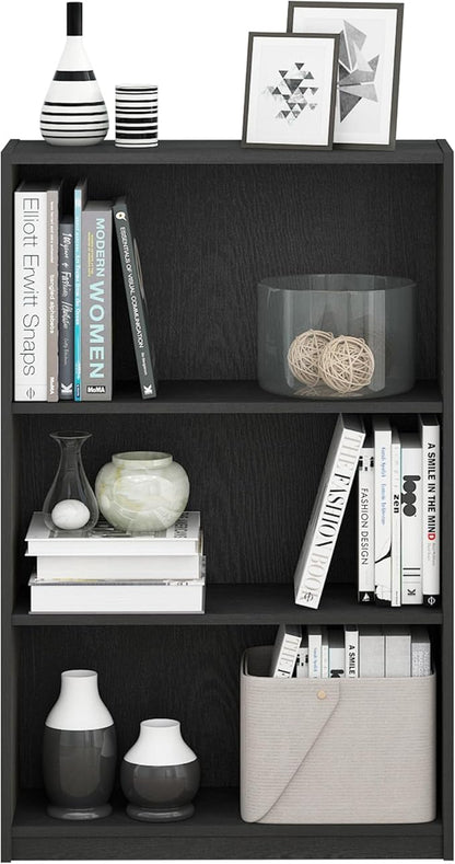 Furinno Jaya Book Shelf, 3-Tier Bookshelf, Standing Bookcase - Image 6