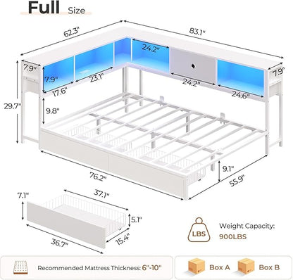 Hasuit Corner Full Bed Frame - Image 2