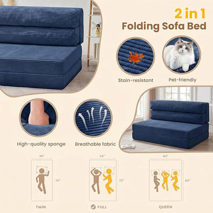 JUIKURY Folding Sofa Bed, Convertible Sleeper Chair - Image 6