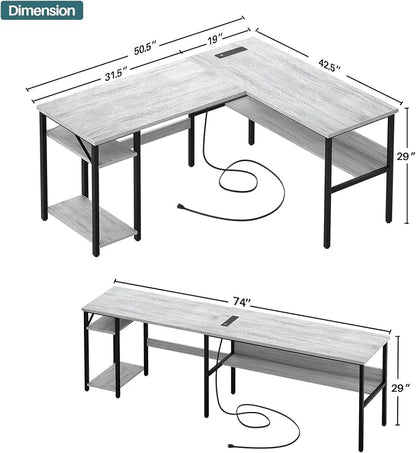 Unikito L Shaped Computer Desk - Image 3