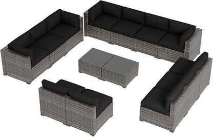 Aoxun Patio Furniture Sets, 14-Piece Outdoor Patio Furniture - Image 9