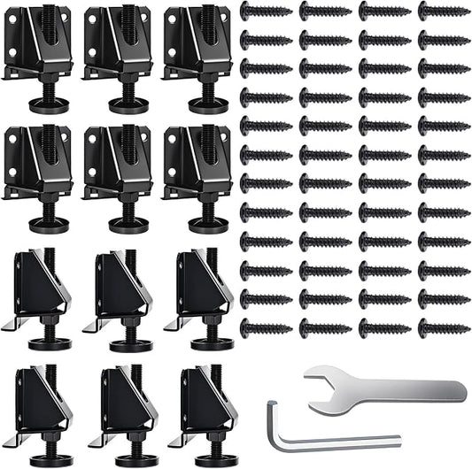 Heavy Duty Leveling Feet, 12 Pack Adjustable Furniture Levelers by Celuisiva