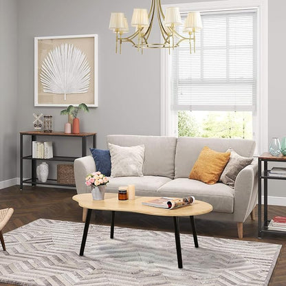 Small Coffee Table Cloud Coffee Table Modern Center Table Floor Table Walnut - Image 7