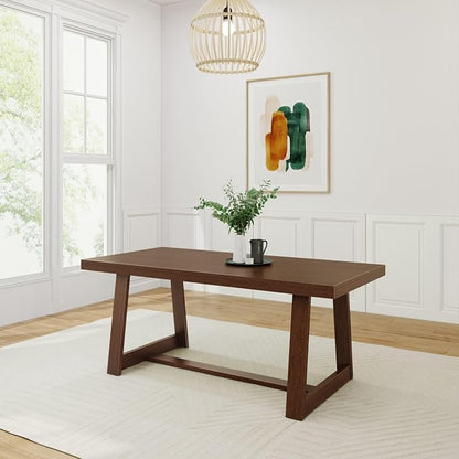 Plank+Beam 72 Inch Farmhouse Dining Table, Solid Wood Rustic Kitchen Table - Image 7