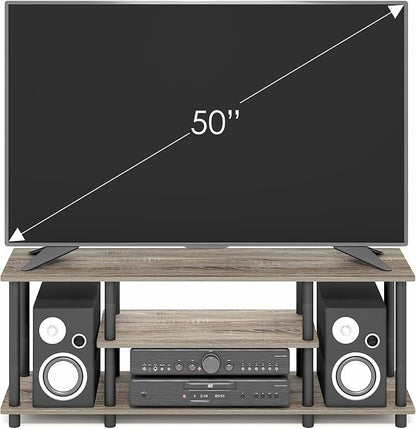 Furinno Turn-N-Tube No Tools 3D 3-Tier Entertainment TV Stand up to 50 inch TV - Image 3