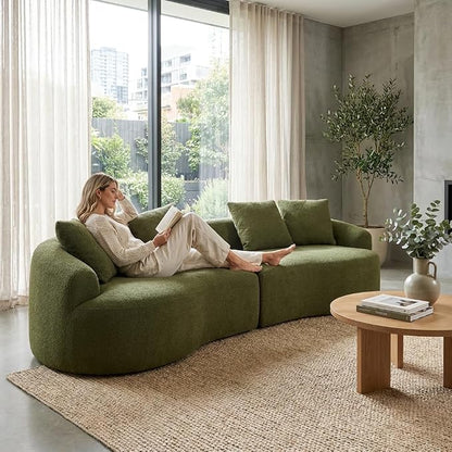 Compressed C-Shaped Sectional Sofa, 2-Box Easy Delivery, No Tools Assembly - Image 4