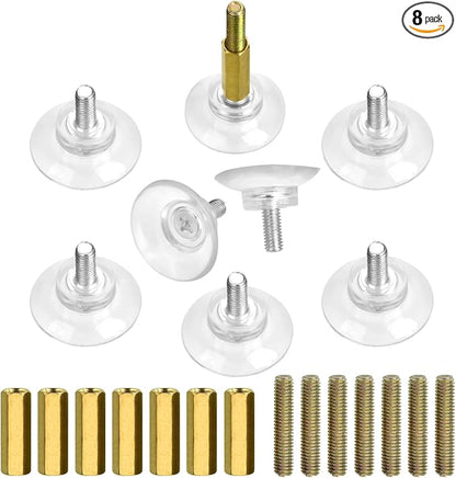 Sankoly 8 Pcs Glass Table Tops Suction Cup 1.3 Inches Strong Suction Cup by Sankoly