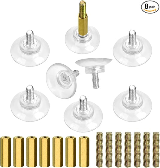 Sankoly 8 Pcs Glass Table Tops Suction Cup 1.3 Inches Strong Suction Cup by Sankoly