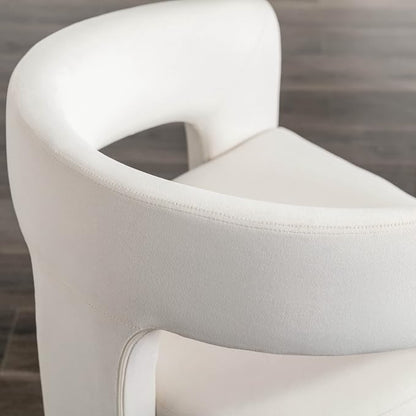 BESTANO Set of 4 Modern Velvet Fabric Upholstered Dining Chairs - Image 4