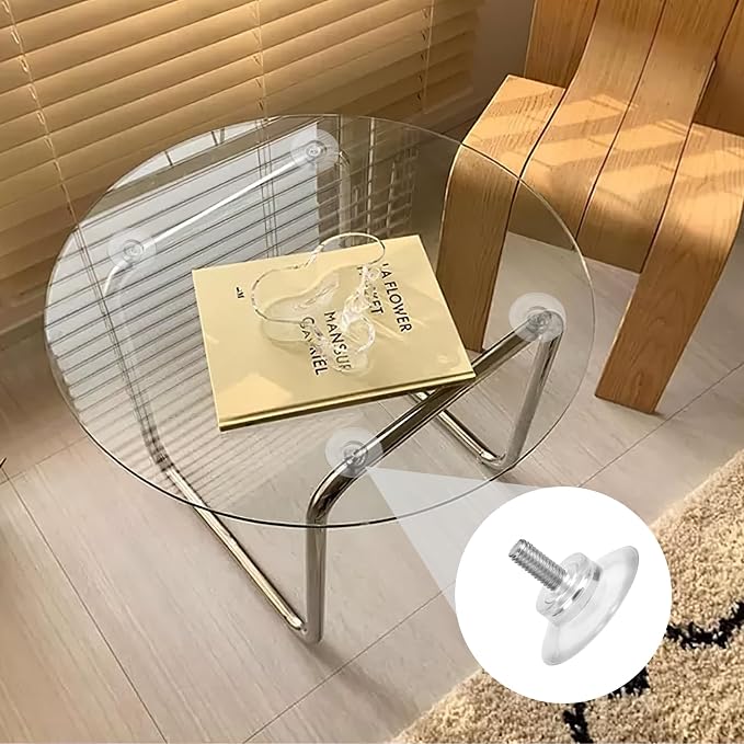 Sankoly 8 Pcs Glass Table Tops Suction Cup 1.3 Inches Strong Suction Cup - Image 5