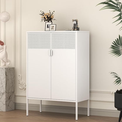 White Metal Storage Cabinet by LTLTSOBUMetalCabinet