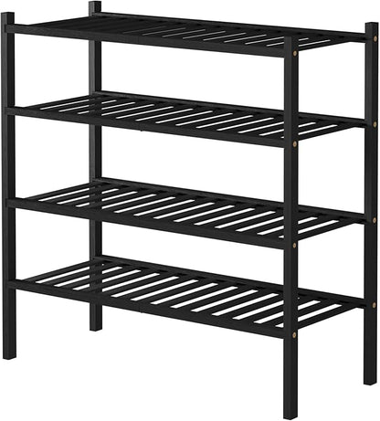 ROMGUAR CRAFT 4 Tier Bamboo Shoe Rack - Image 7