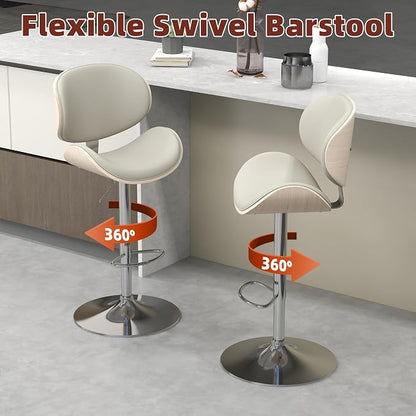 civama Bar Stools Set of 4 for Kitchen Counter, Adjustable Bar Height Chairs - Image 9