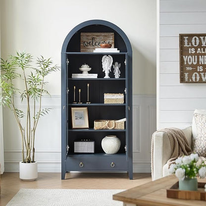 RowyPoey Farmhouse Arched Cabinet - Image 3