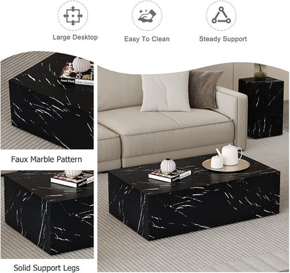 Coffee Table Set for 3, Living Room Table Set, Modern Coffee Table Set - Image 4