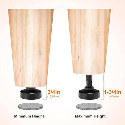 NANMOTUE Leveling Feet, Adjustable Furniture Levelers - Image 4