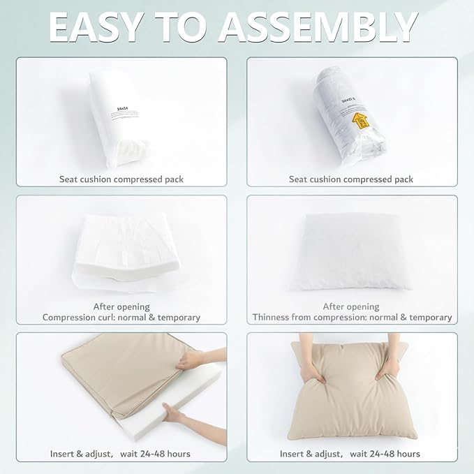 24x24 Inch Outdoor Chair Cushion - Image 8