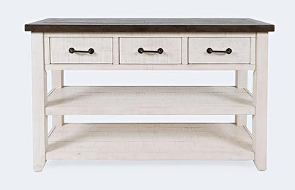 Jofran Madison County Pine Farmhouse Console Table 50", Sofa Table by Jofran+Inc.