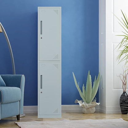 Metal Locker for Home, Dressing Room, Lockable Locker Cabinet - Image 6