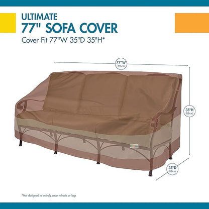 Duck Covers Ultimate Waterproof Patio Sofa Cover, Outdoor Couch Cover - Image 3