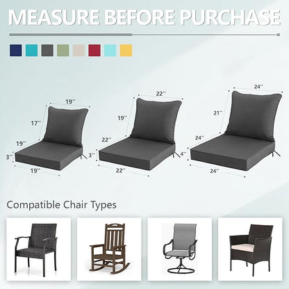 22x22 Inch Patio Chair Cushion - Image 7