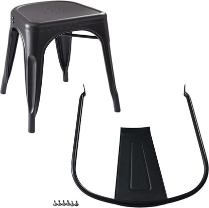Amazon Basics Metal Dining Chairs, Indoor/Outdoor, Matte Black - Image 7