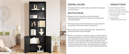 Bookshelf, 6-Tier Floor Bookcase - Image 9