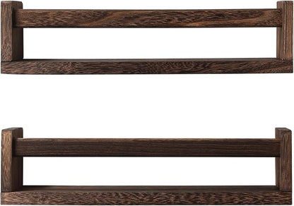 JORIKCHUO Nursery Book Shelves, Kitchen Spice Rack, or Rustic Wall Mounted by JORIKCHUO