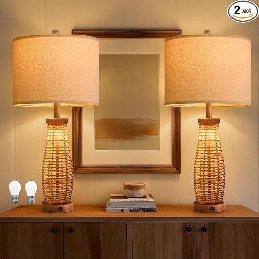 OYEARS 28" Table Lamps Set of 2 by OYEARS