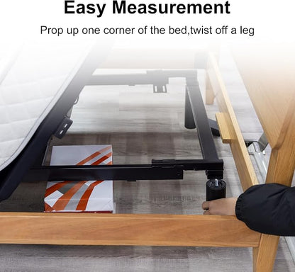 12 Inch Bed Legs Replacement for Adjustable Bed Frame Base, Felt Bottom Protect - Image 5