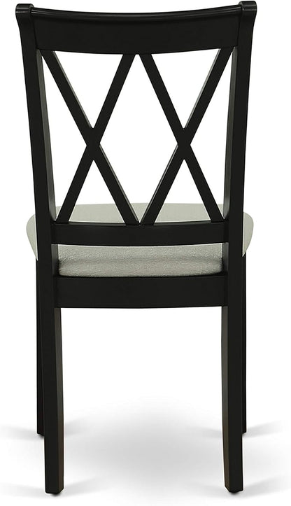 East West Furniture CLC-BLK-C Clarksville Dining Room Chairs - Image 8