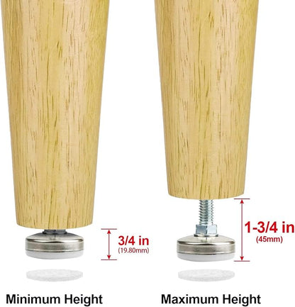 Heavy Duty Furniture Leveling Feet Adjustable Furniture Leg Levelers - Image 4