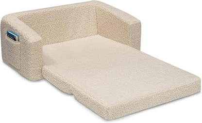 Delta Children Cozee Flip-Out Sherpa 2-in-1 Convertible Sofa to Lounger - Image 9