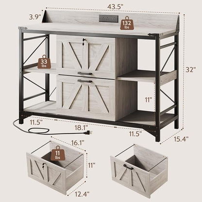 44" File Cabinet, Lateral Filing Cabinet - Image 2