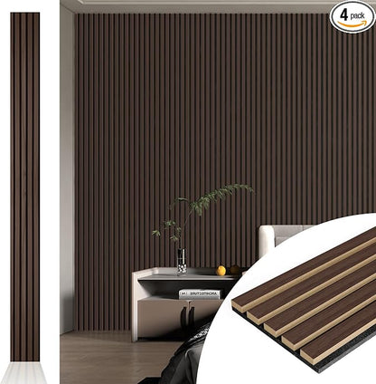 Art3d 4pcs-107 x 8in Slat Acoustic Panel by Art3d