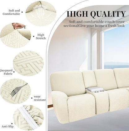 100% Waterproof Sectional Recliner Couch Covers - Image 5