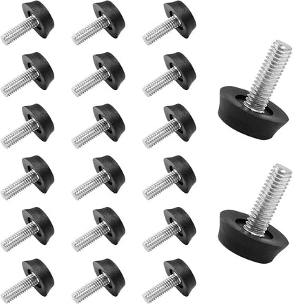 20Pcs 1/4" Thread Adjustable Furniture Levelers, M6 Stainless Steel Screw in - Image 5