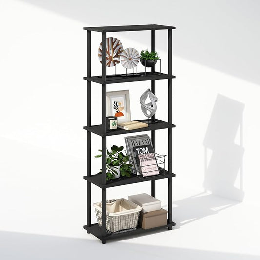 Furinno Turn-N-Tube Book Shelf, 5-Tier Bookshelf, Bookcase by Furinno-FitsYourSpaceFitsYourBudget