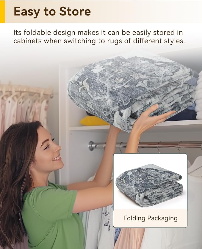 RELEANY Area Rugs 2'x5' Runner Rug Non Slip Washable - Image 7