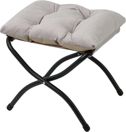 15" Folding Ottoman, Foldable Footrest Stool, Portable Small Foot Stool by MordchilHF