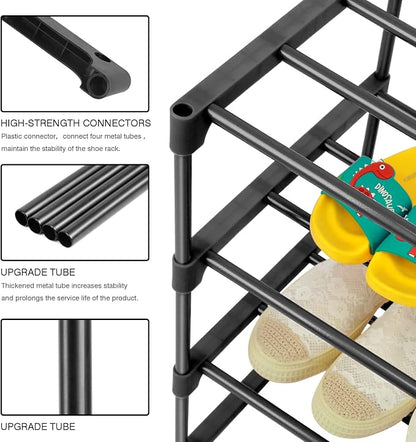 HITHIM 4-Tier Small Shoe Racks, Narrow Shoe Rack - Image 4