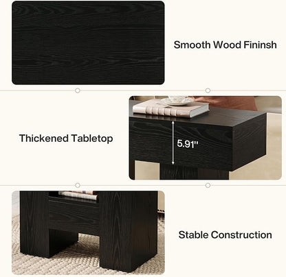 Tribesigns Farmhous End Table, 2-Tier Narrow Side Table - Image 8