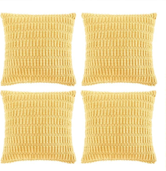 Fancy Homi 4 Packs Decorative Throw Pillow Covers by Fancy+Homi