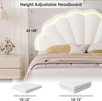 HIFIT Queen Upholstered Smart LED Bed Frame - Image 7