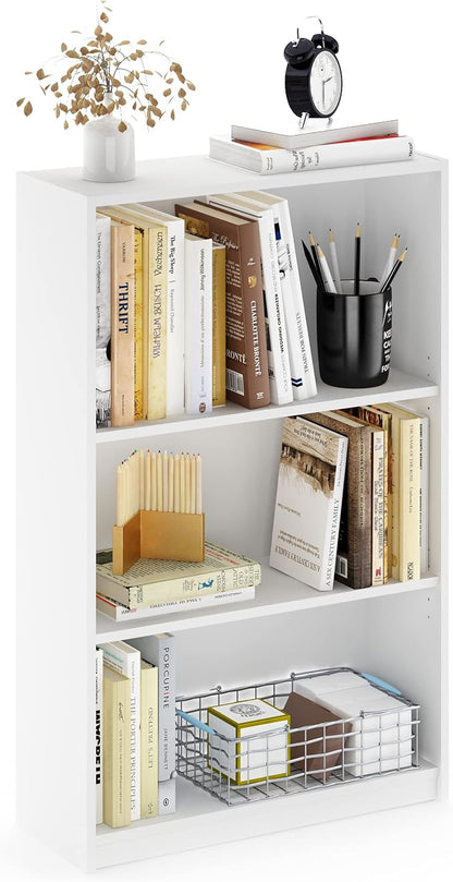 Furinno Jaya Book Shelf, 3-Tier Bookshelf, Standing Bookcase - Image 5
