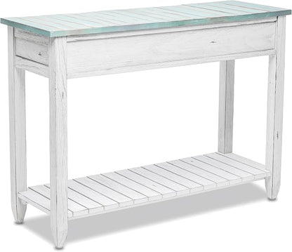 Sea Winds Trading Picket Fence Console Table Kiln-Dried Solid Mindi Wood - Image 6