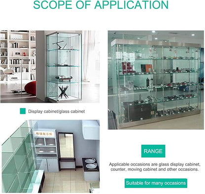 2Pcs Glass Cabinet Lock with Keys, Display Case Lock - Image 4