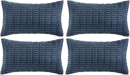 Fancy Homi 4 Packs Decorative Throw Pillow Covers by Fancy+Homi