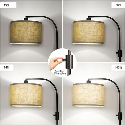 Nintiue Upgraded Modern Arc Dimmable Tall Standing Floor Lamp - Image 3