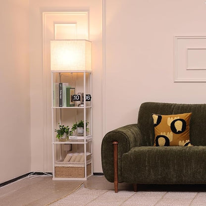 Gupuzm Floor Lamp with Shelves, Large Size Rectangle Standing Lamp with 3 Color - Image 5